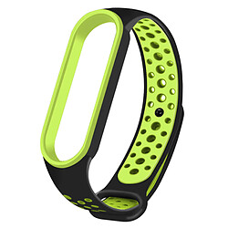 PHONECARE Bracelet SportyStyle pour Xiaomi Mi Band 6 / Mi Smart Band 6 - Noir / Vert