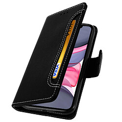 Avizar Housse Apple iPhone 11 Étui Folio Portefeuille Fonction Support noir