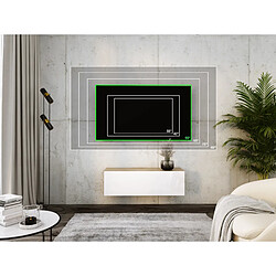 Acheter 3XELIVING Meuble TV suspendu, D: l : 100 cm, H : 34 cm, P : 32 cm CHÊNE WOTAN/BLANC BRILLANT