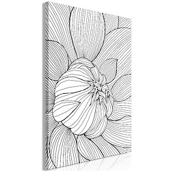 Artgeist Tableau - Flower Line (1 Part) Vertical 40x60 cm