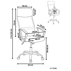 Avis Beliani Chaise de bureau Bleu DESIGN