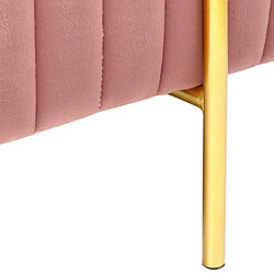 Acheter Beliani Banc DAYTON Rose pastel Velours