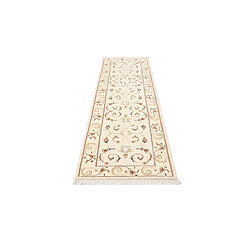 Avis Vidal Tapis de couloir en laine 300x84 beige Darya