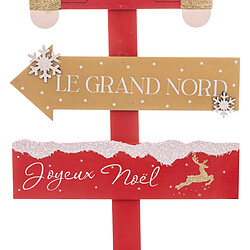 Pancarte Casse Noisette 120 Rouge - FEERIC CHRISTMAS