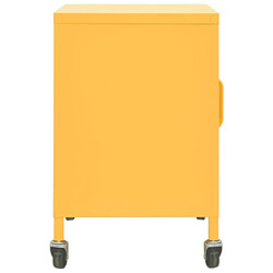 Avis vidaXL Armoire de rangement Jaune moutarde 60x35x56 cm Acier