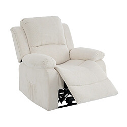 Bestmobilier Armand - fauteuil relax en velours côtelé