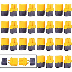 15pcs Connecteur Plug XT60, XT60H avec Gaine Mâle Femelle Plug avec Boîtier de Gaine pour Batterie Lipo