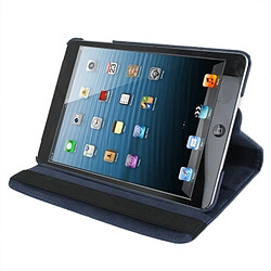 Avis Wewoo Smart Cover bleu foncé pour iPad mini 1/2/3 360 degrés rotation étui en cuir avec support