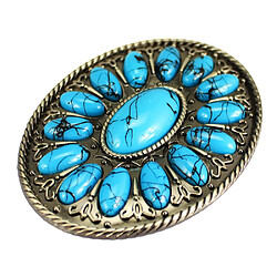 Cowboy Boucles de Ceinture à Pierre Turquoise Synthétique Accessoire Boho Indien Western