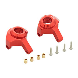 Fusées De Direction Usinées CNC Pour Chenilles Axial SCX24 90081 1:24 RC Rouge