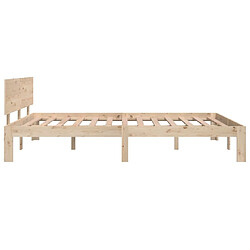 Acheter vidaXL Cadre de lit sans matelas bois massif de pin 140x200 cm