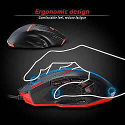 Universal C15 Gaming Mouse 7000 DPI 13 Boutons programmables RGB LED PC personnalisable Office de bureau PC personnalisable