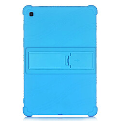 Coque en silicone Souple avec béquille bleu clair pour votre Samsung Galaxy Tab S5e SM-T720