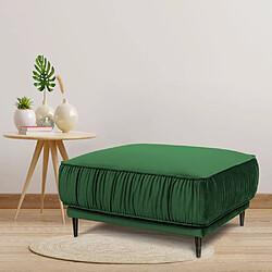 MAISON AUBERTIN Pouf L Fiorenzo Velours Vert