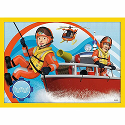 Avis Trefl- Hilfreicher Feuerwehrmann, Fireman Sam Von 12 BIS 24 Teilen, 4 Sets, für Kinder AB 3 Jahren Puzzle, 34373, Multicolore