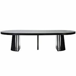 Paris Prix Table de Repas Extensible Laize 150-300cm Noir