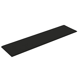 Acheter vidaXL Panneaux muraux 12 pcs Noir 60x15 cm Tissu 1,08 m²