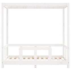 Acheter Maison Chic Lit simple Cadre de lit pour enfant,Lit d'Enfant Moderne blanc 70x140 cm bois de pin massif -MN94640