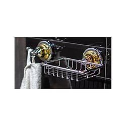 Bemeta - Maison De La Tendance Porte-savon en grille RETRO en chrome-or 14x6,5x14,2 cm