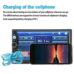 Acheter Universal 7 '' Dual Din Car MP5 Player Support Carte Reading & Bluetooth Hands Free Call