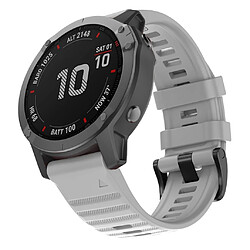 Wewoo Bracelet pour montre connectée Garmin Fenix 6 22mm Smartwatch à en silicone à libération rapide Gris