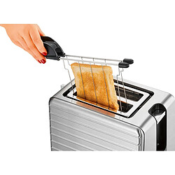 Avis Grille Pain Toaster large fente 2 tranches, 2 pinces à tirer les sandwichs, 1050, Argent, Proficook, TAZ 1110