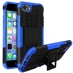 Avizar Coque iPhone SE 2022 / 2020 et 8 / 7 Semi-rigide Béquille Support Bleu