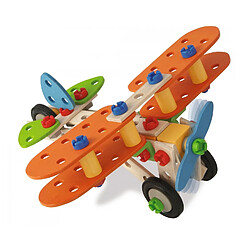 Simba Toys Eichhorn Constructor 4 en 1 Biplan 85 pièces