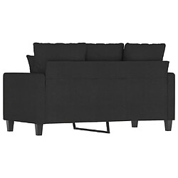 Acheter vidaXL Canapé à 2 places Noir 120 cm Tissu