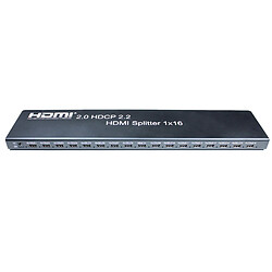 Kimex Splitter HDMI2.0 & HDCP2.2, 1 entrée-16 sorties, EDID RS232, 4K60Hz pas cher