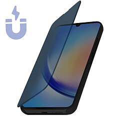 Avizar Étui Clear View pour Samsung Galaxy A34 5G Clapet Miroir Fonction Support Noir pas cher