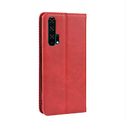 Acheter Wewoo Housse Coque Étui en cuir à boucle magnétique avec rétro pour Crazy Horse Texture horizontale HUAWEI Honor 20proavec porte-carte et fentes cartes et cadre photo Rouge