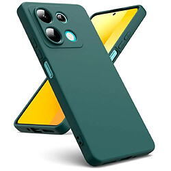 Htdmobiles Coque pour Xiaomi Redmi Note 13 5G - housse etui silicone gel fine + film ecran - VERT