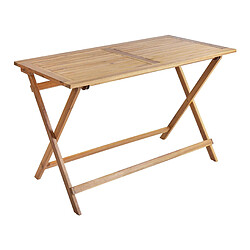 Beliani Table de jardin Bois Bois clair PROSSEDI