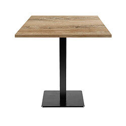 Restootab Table 70x70cm - modèle Milan chene slovene