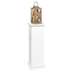 FMD Table d'appoint avec porte 88,5 cm Blanc