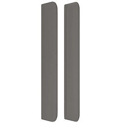 Acheter Maison Chic Tête de lit moderne avec oreilles pour chambre - Décoration de lit Gris 203x16x118/128 cm Similicuir -MN30329