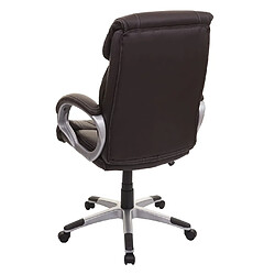 Avis Mendler Chaise de bureau HWC-A71, siège de direction pivotant, simili cuir ~ café-brun