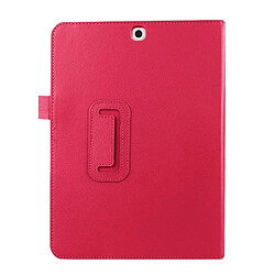 Avis Wewoo Housse Étui Magenta pour Samsung Galaxy Tab S2 9.7 / T815 Litchi Texture Horizontal Flip couleur solide Smart Case en cuir avec deux pliage titulaire & Fonction Sleep / Wake-up