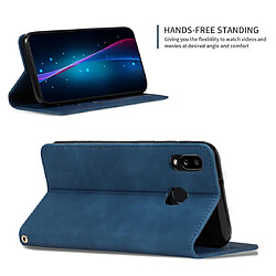 Acheter Wewoo Housse Coque Etui à rabat horizontal magnétique pour Galaxy A10S Retro Skin Feel Business Bleu marine