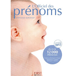 L'officiel des prénoms : plus de 12.000 prénoms