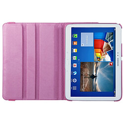 Wewoo Housse Étui Magenta pour Samsung Galaxy Tab 3 10.1 / P5200 / P5210, 360 degrés de rotation Lichi Texture en cuir avec support