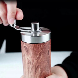 Avis Universal Moulin à café manuel, réglable, portable, acier inoxydable, grain de bois, moulin à café artisanal, machine à café domestique, outils de cuisine |(Bois)