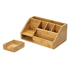 Acheter Universal Boîte de rangement en bois multifonctionnelle de bureau avec tiroir de bureau, boîte de bijoux de bureau, cosmétique de bureau, porte-papeterie.