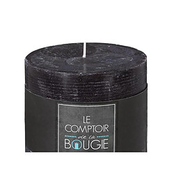 Atmosphera, Createur D'Interieur Bougie cylindrique Ø 10 x H 10 cm - noir - Atmosphera