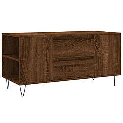 vidaXL Table basse chêne marron 102x44,5x50 cm bois d'ingénierie