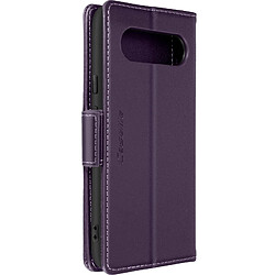 Avizar Étui pour Google Pixel 8 Portefeuille Anti-RFID Support Collection CaseMe Violet