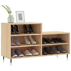 Avis Maison Chic Armoire à Chaussures,Meuble de Rangement à Chaussures Chêne sonoma 102x36x60cm Bois d'ingénierie -MN28007