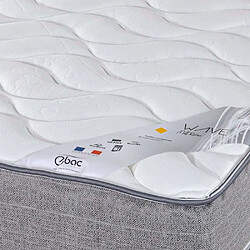 Avis Ebac Matelas mousse + Sommier métal C310 2x90x190 Wave - Hauteur 19 cm - Soutien ferme