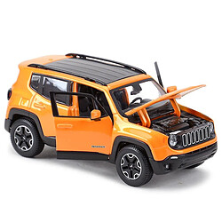 Universal 1:24 Jeep Renegade SUV hors route des véhicules statiques coulées véhicules à collectionner les jouets de voiture (orange)